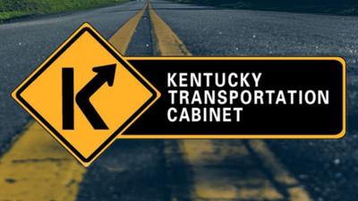 KYTC logo with road background