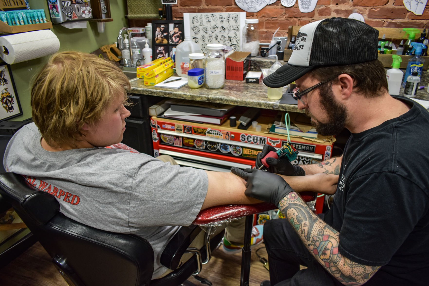 Tattoo fundraiser draws crowd to assist with tornado recovery  Business   paducahsuncom
