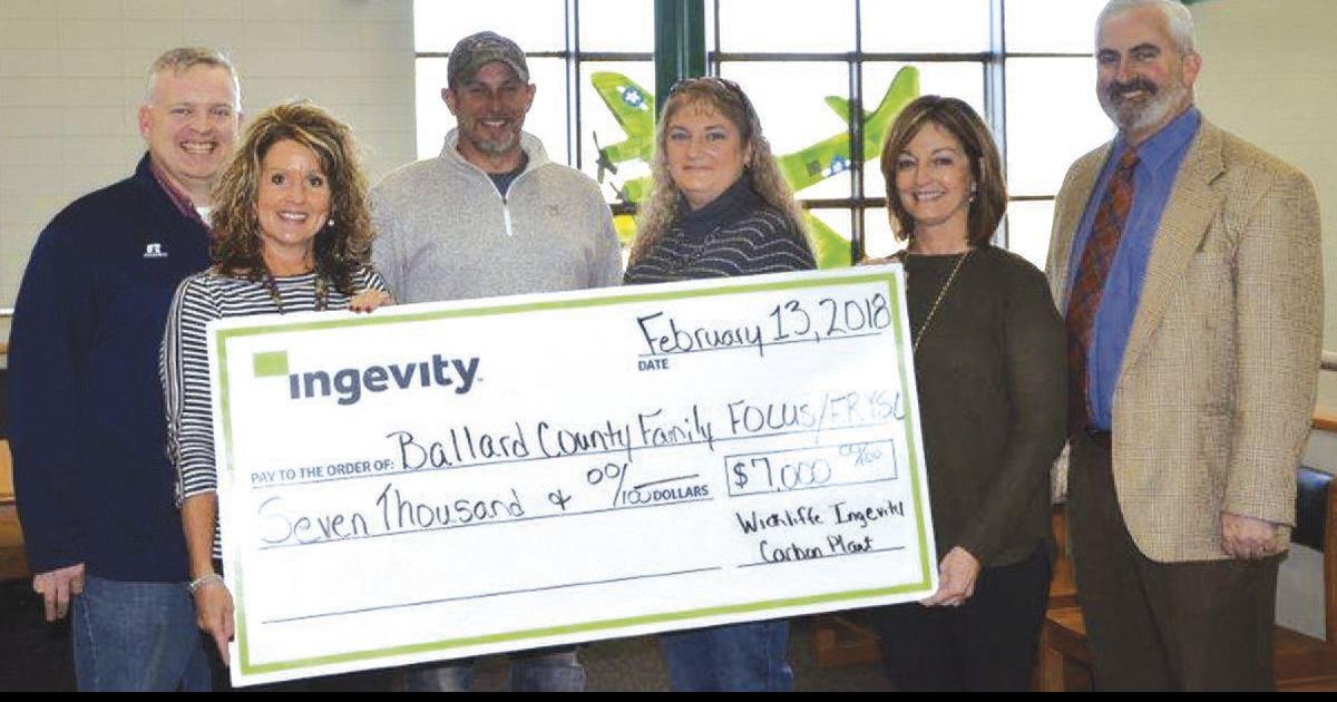 Wickliffe Ingevity donates 7,000 to Ballard County Family Focus