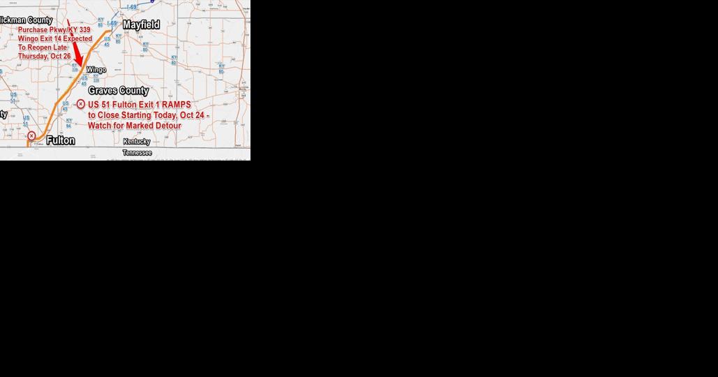 Lengthy closure of Purchase Parkway U.S. 51 Fulton exit 1 ramps begins - Vimarsana News