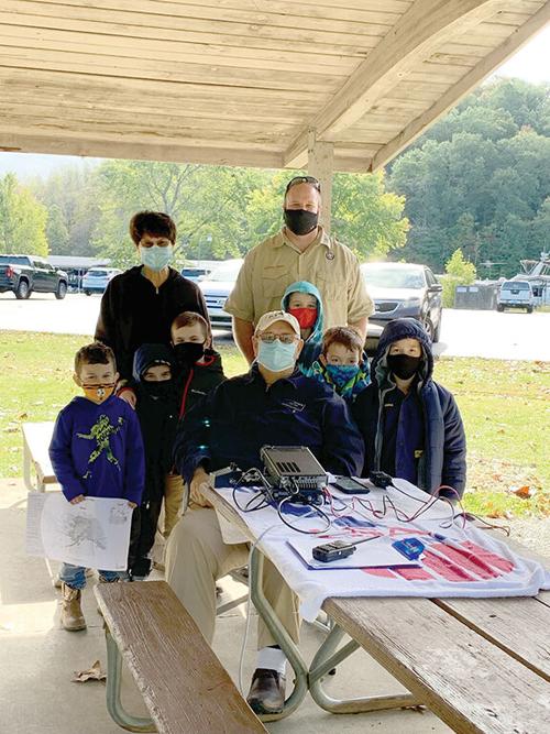 Cub Scouts learn about HAM Radio