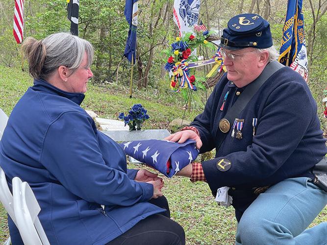 Reenactors, descendents gather for Civil War soldier’s gravemarking