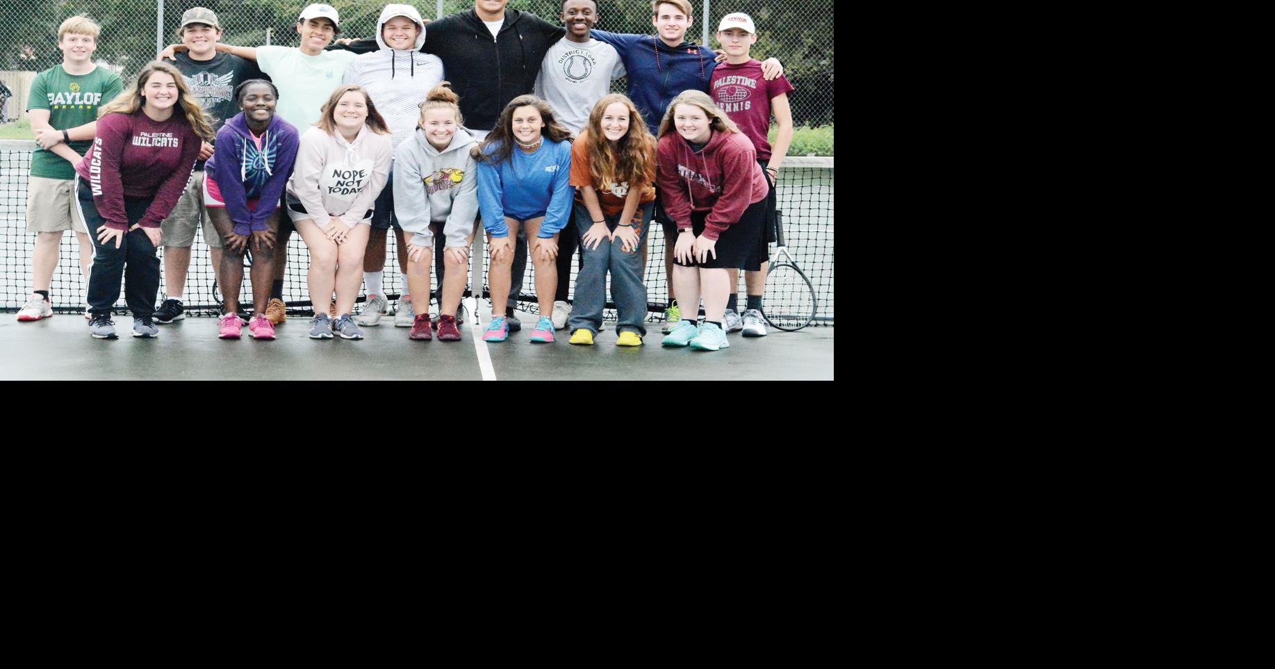 High school team tennis Palestine records history Sports