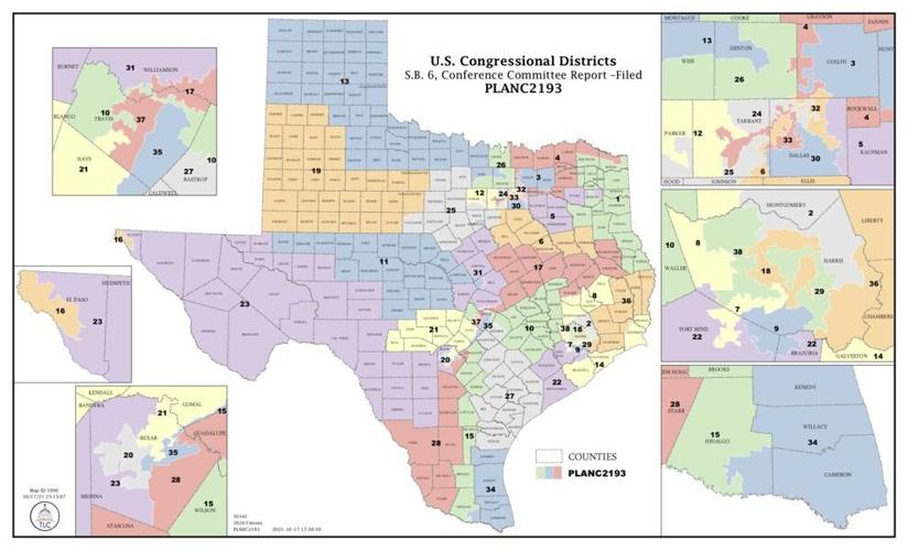 Metropolitan Fringe Counties Sliced And Diced In Texas Electoral Redraw News 6406