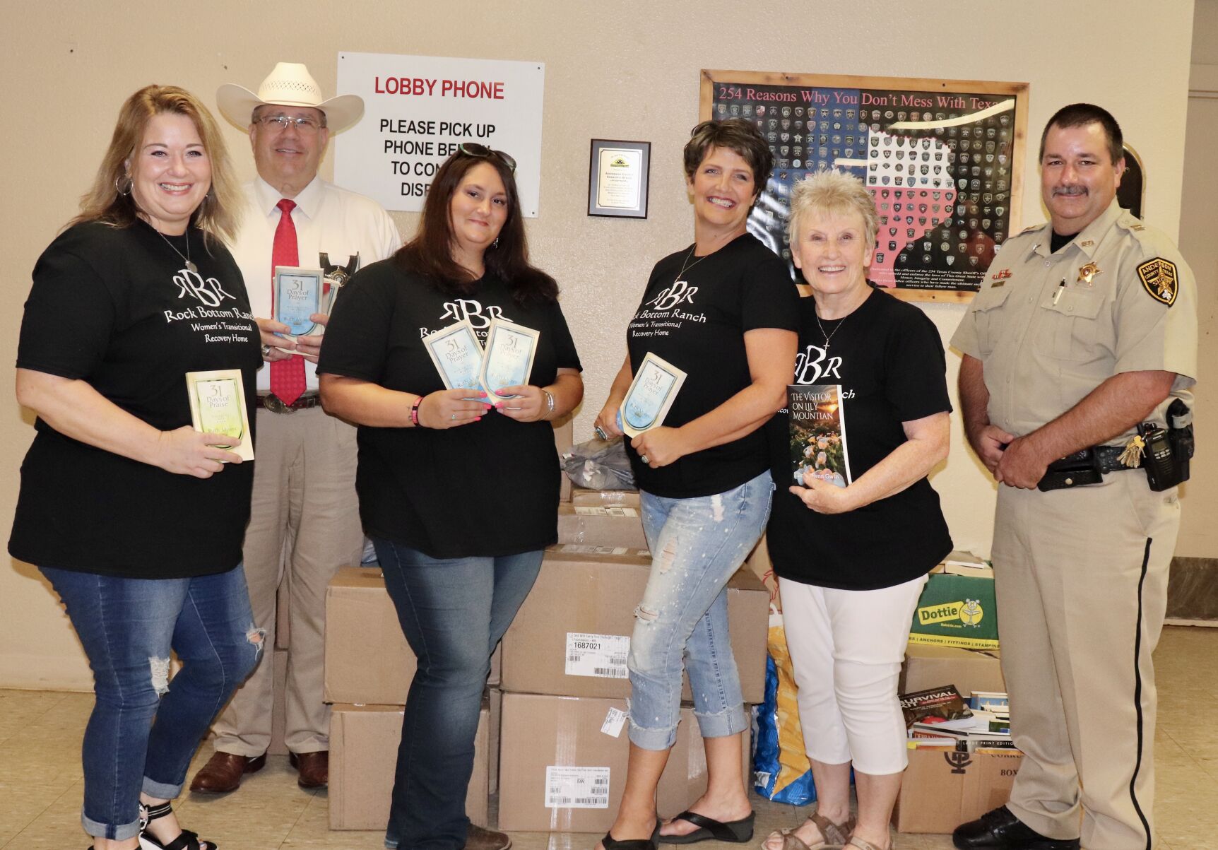 Rock Bottom Ranch donates 2,000 books to Anderson County Jail Community