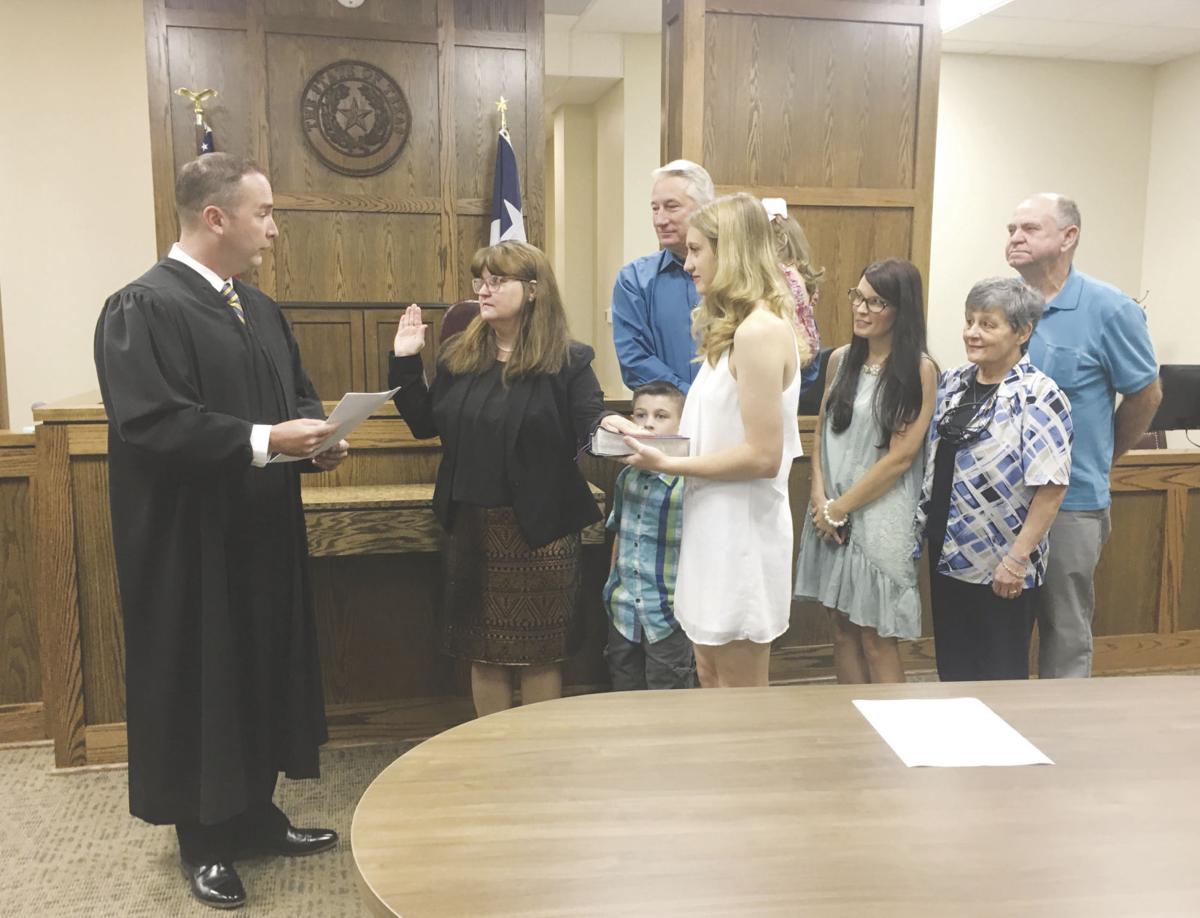 District clerk sworn in News