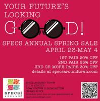 Specs Around Town - Ad from 2024-04-28