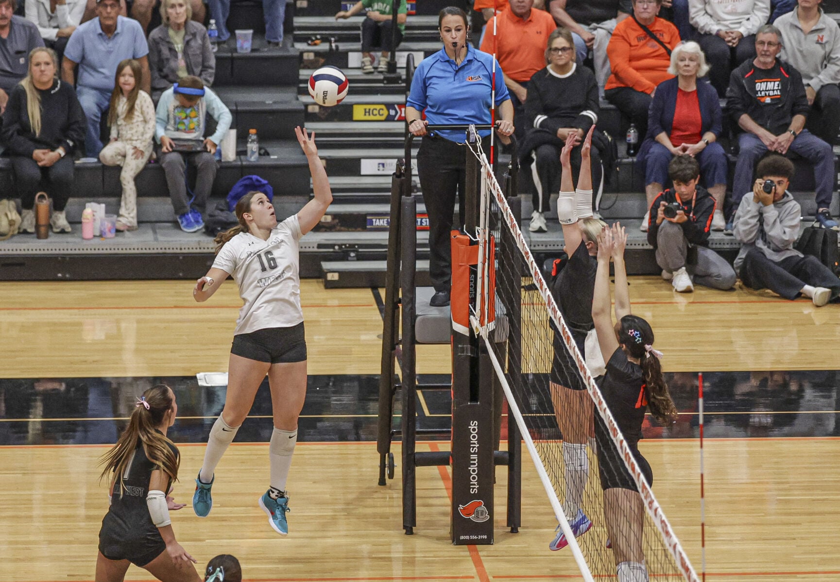 Photos: Normal West volleyball visits cross-town rival Normal Community