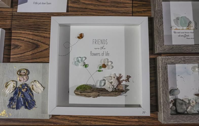 Bloomington artist adds vibrance to sea glass