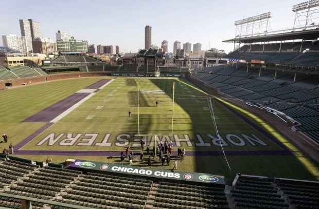 Wrigley Field Configuration for Purdue at Northwestern. : r/CFB