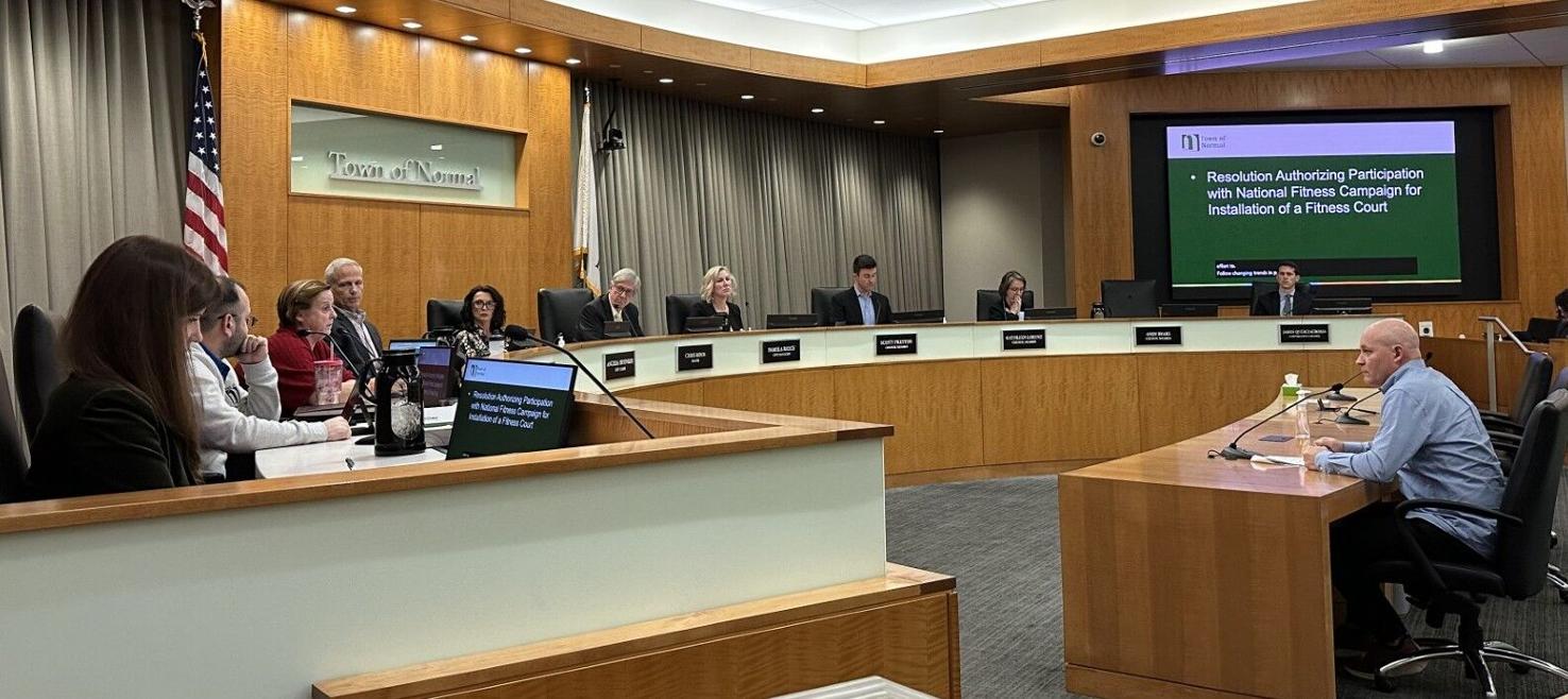 Normal planning fitness court at Rosa Parks Commons