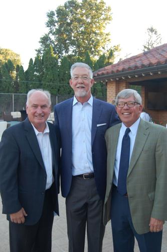 State Rep. Dan Brady, Illinois Wesleyan University resident Eric Jensen, former Illinois Wesleyan University president Dick Wilson
