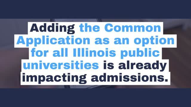 Common App already boosting numbers at Illinois public universities