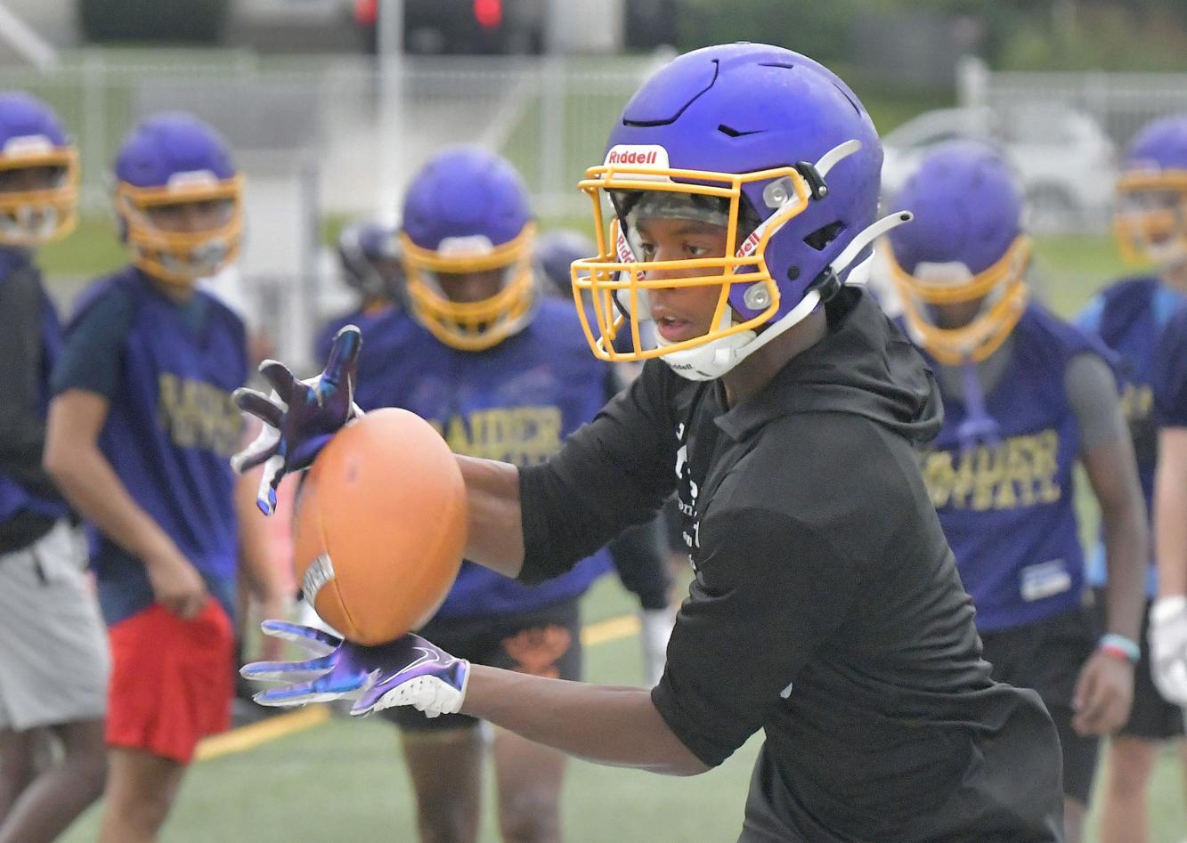 Photos First day of practice for Bloomington high school football teams