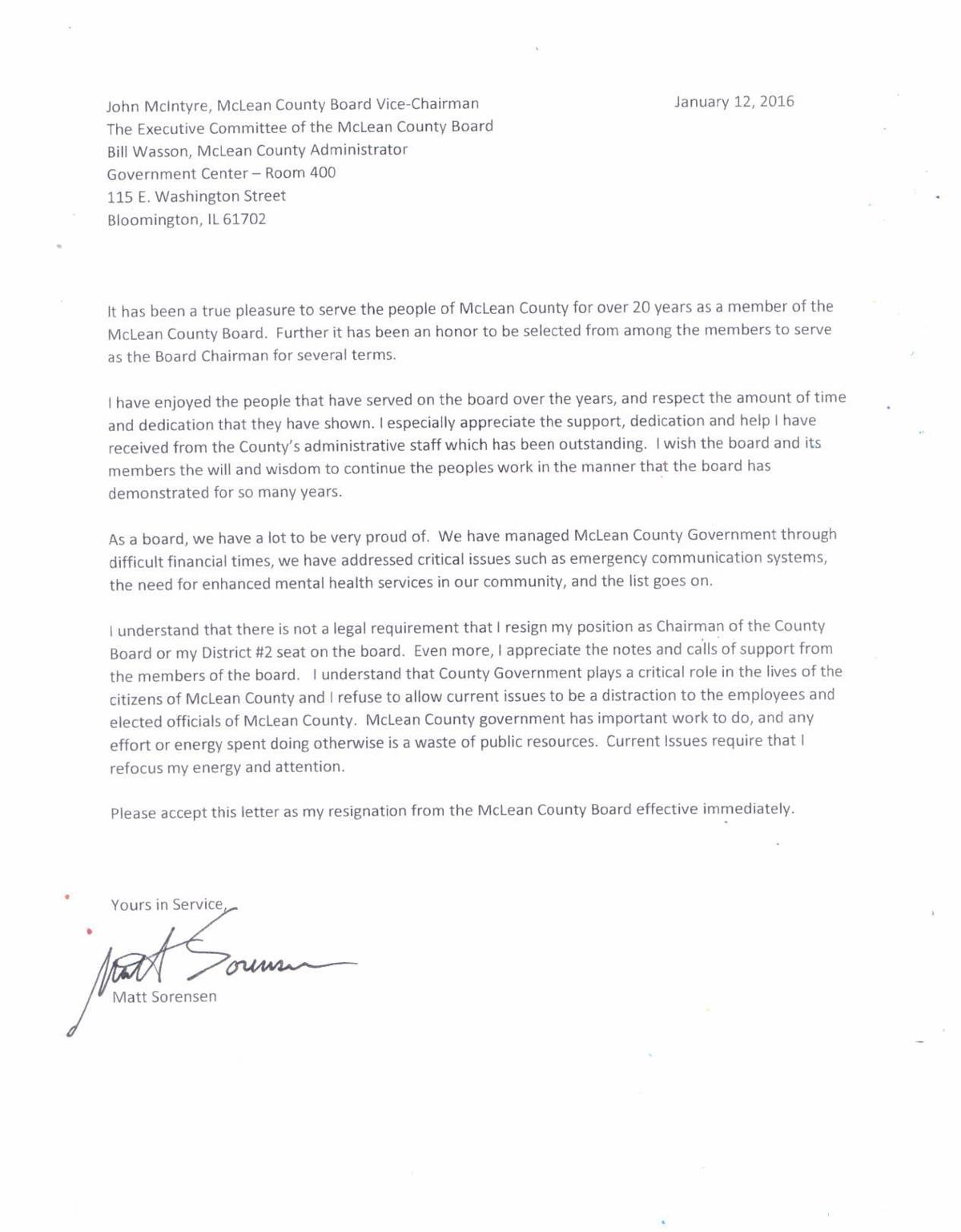 Board of director resignation letter sample word image