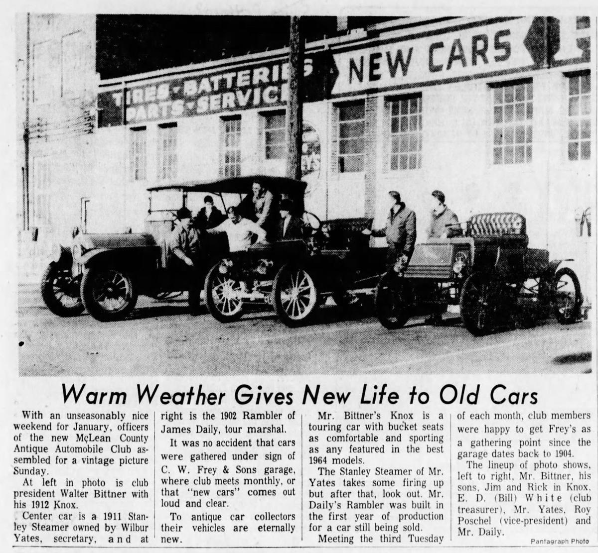 5 Questions With Bill White Last Founding Member Of The Mclean County Antique Automobile Club Local News Pantagraph Com