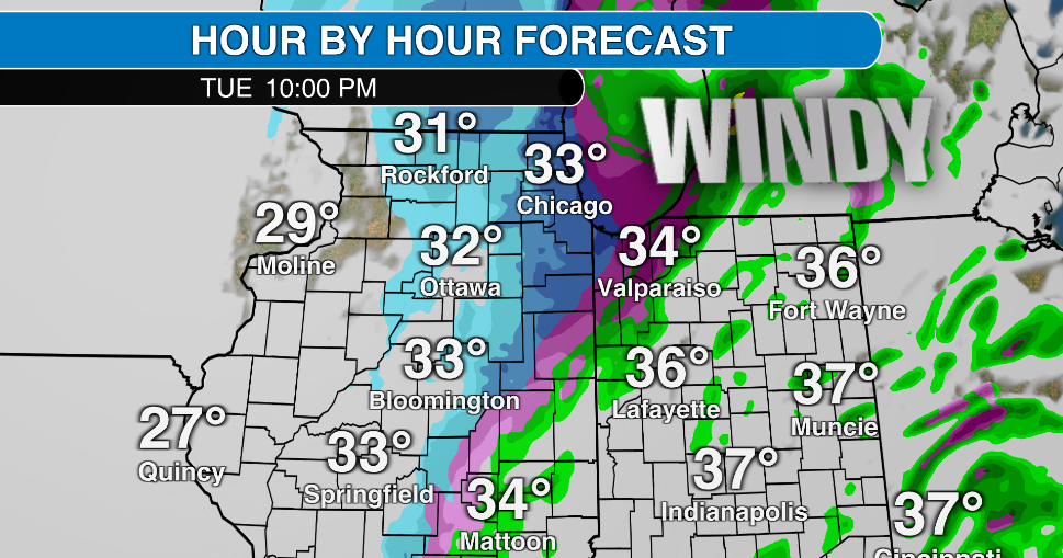 Winter storm bearing down on Illinois and Indiana. Find out what to