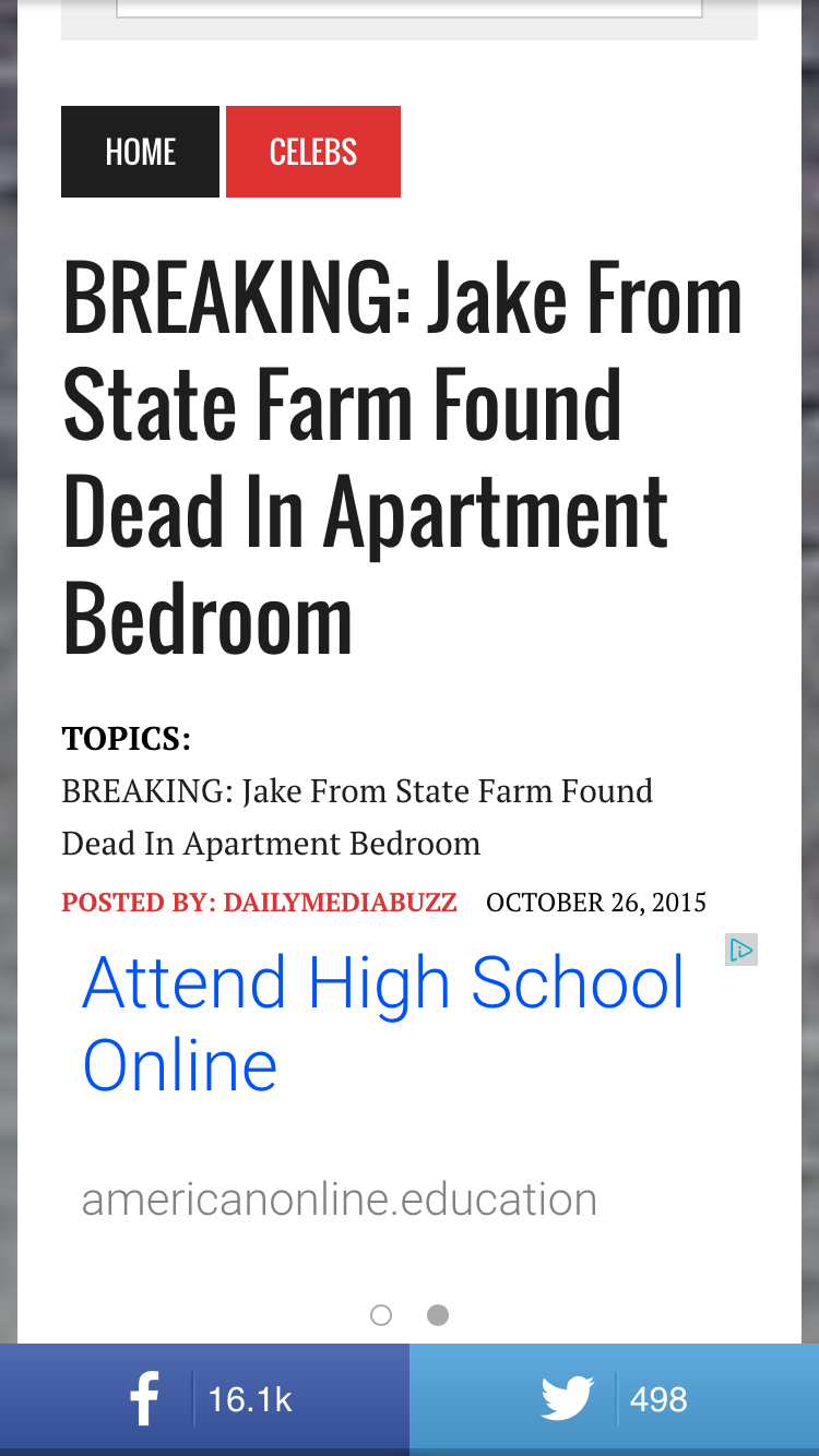 Flick Does Jake From State Farm Need Life Insurance Bill As The Jake Phenomenon Continues Bill Flick