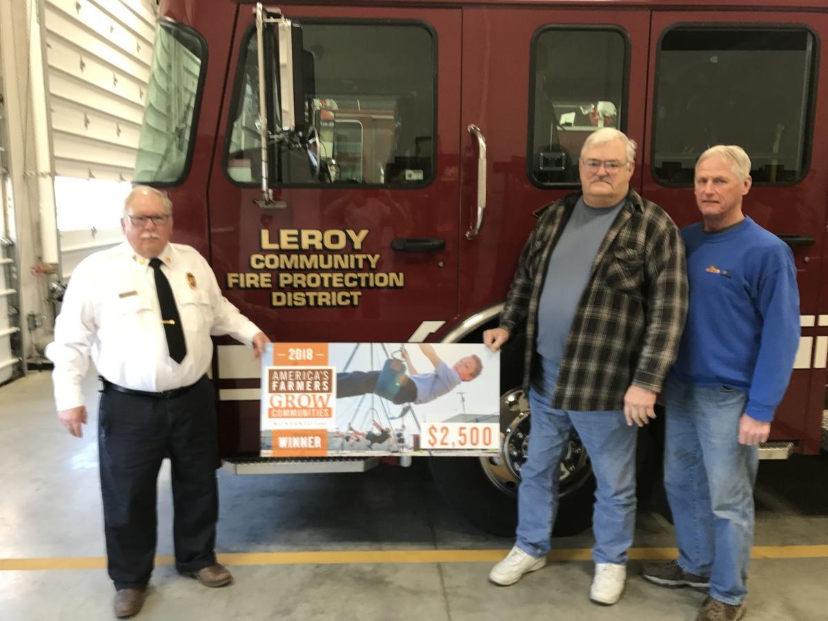 LeRoy Fire Department receives Monsanto grant Local News