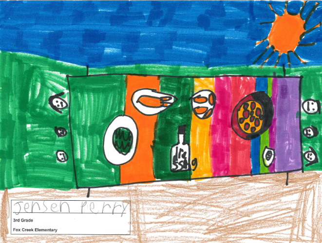 Jensen Perry, grade 3, Fox Creek (food).png