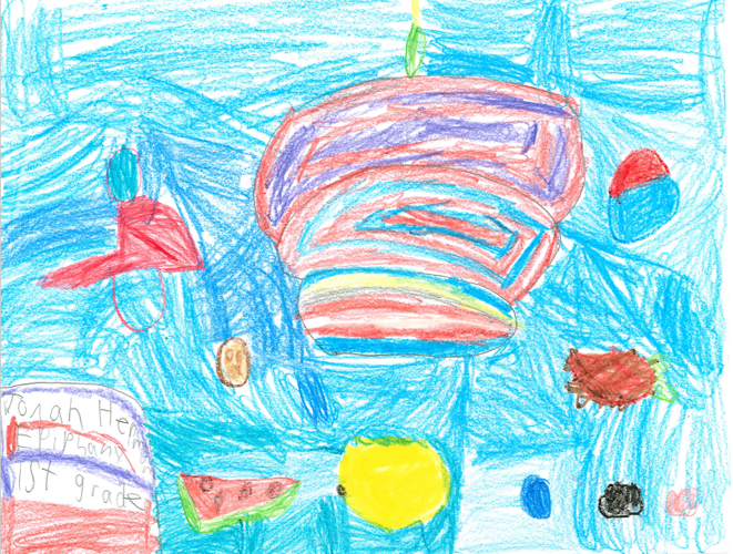 Jonah Herman, grade 1, Epiphany (food).png