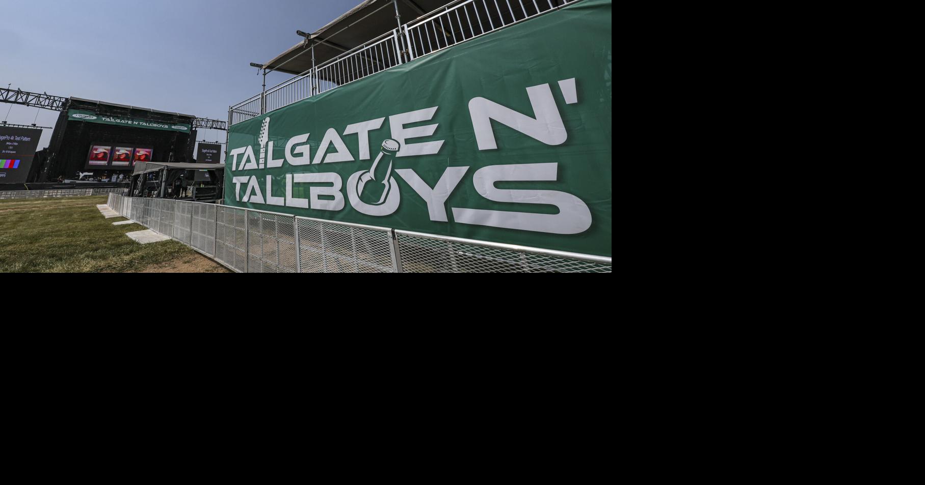 Will the rain hold off during the 2026 Tailgate 'N Tallboys festival in Bloomington?