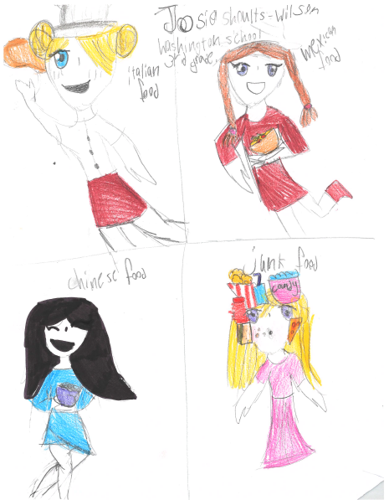 Josie Shoults-Wilson, grade 3, Washington (food)