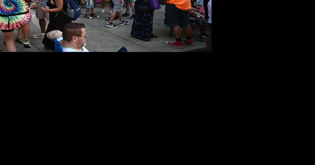 Pride Fest in Bloomington all downtown in love