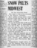 Traces of snow in May