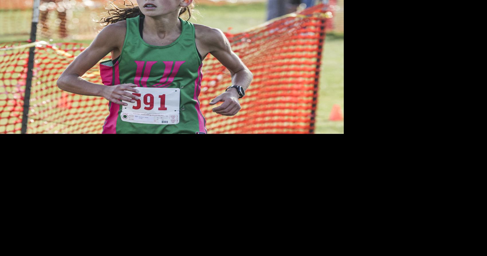 U High's Natalie Bierbaum not throw off course while West's Sky Riddle