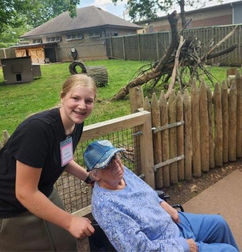 Kay and Kylie spotted four of the kangaroos/wallabies at the Miller Park Zoo.