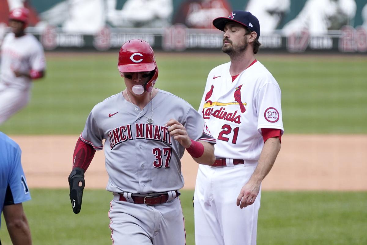 Miller Hit Batter Walk Wild Pitch Lifts Reds Over Cards Baseball Pantagraph Com