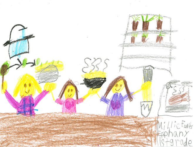 Millie Fuller, grade 1, Epiphany (food).png