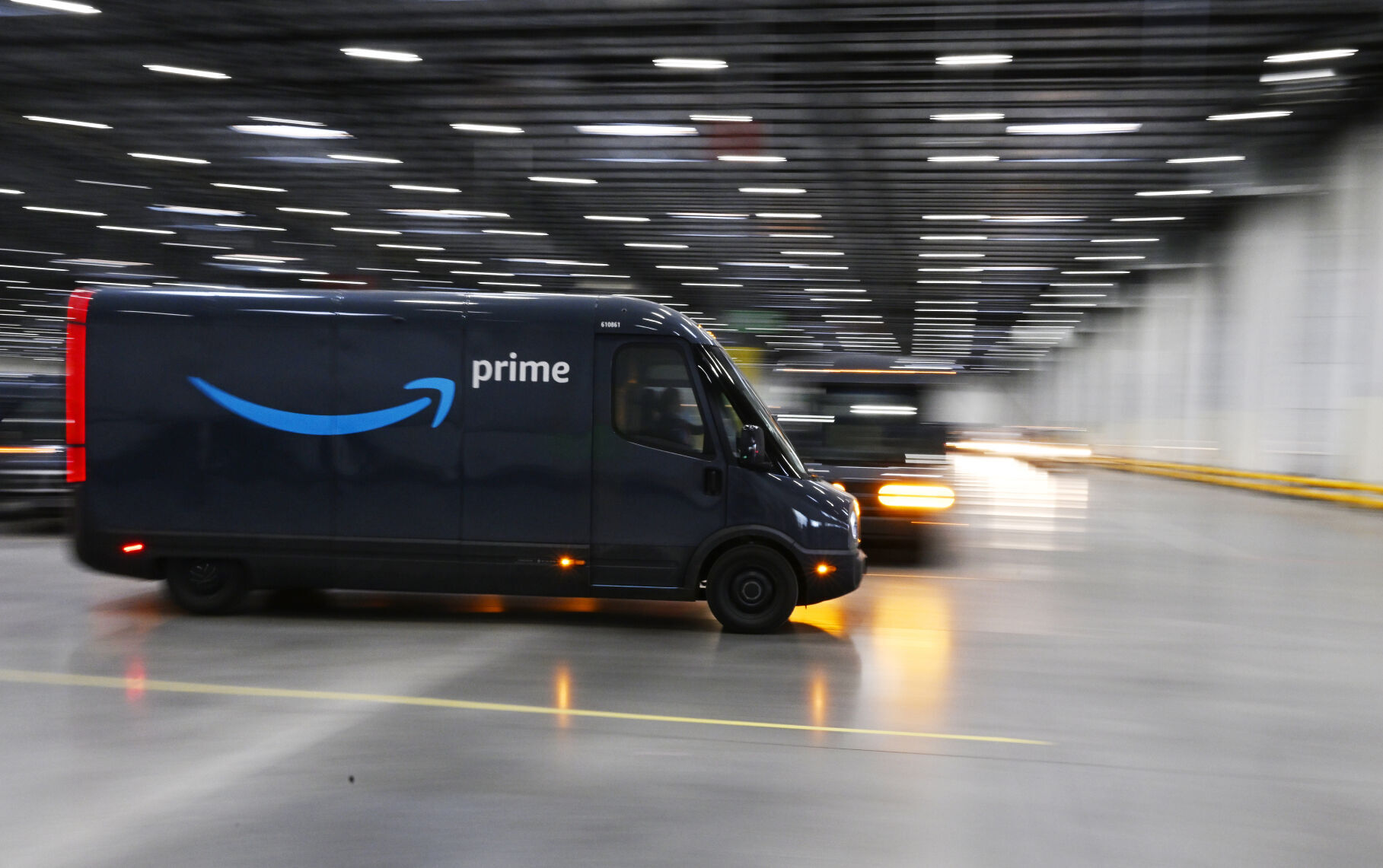 Inside one of the 300 Rivian made Amazon vans on Seattle streets