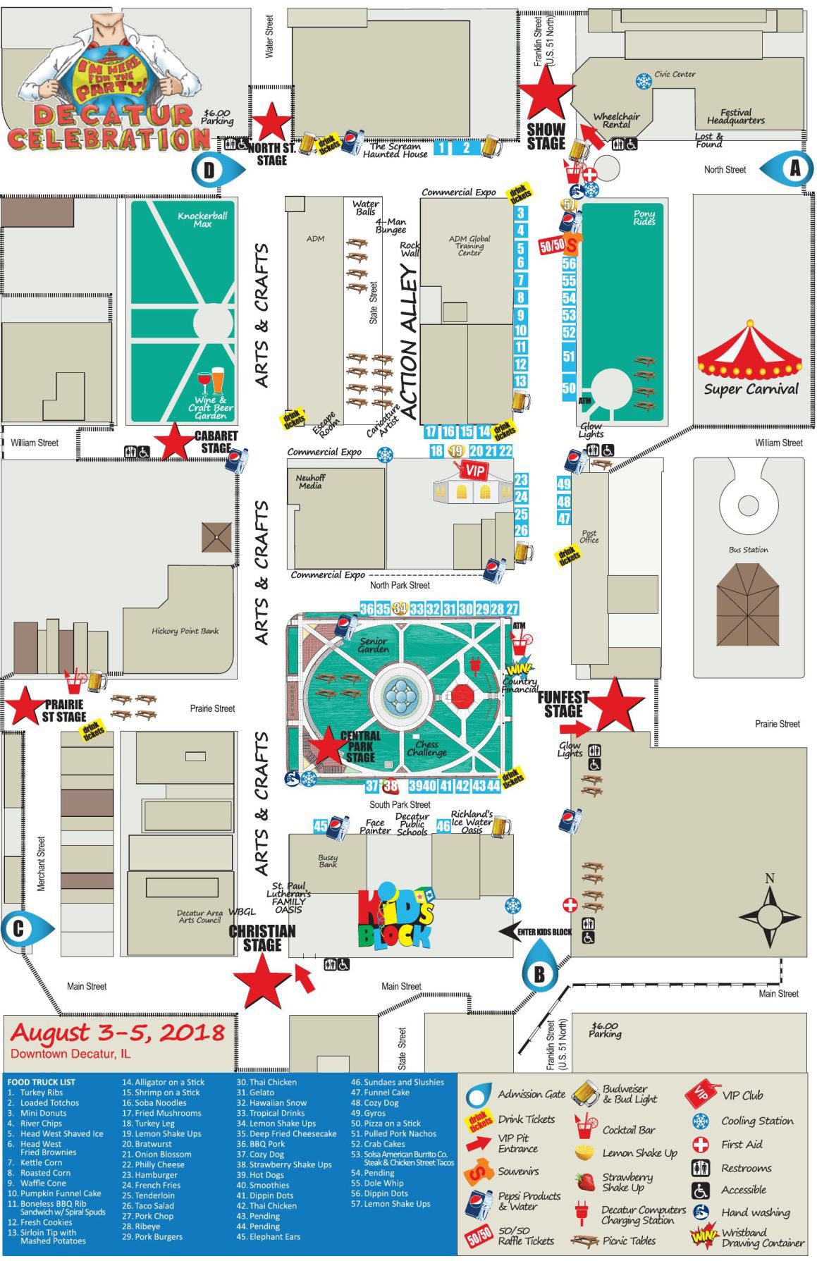 Decatur Celebration 2022 Schedule 2018 Decatur Celebration Map | | Pantagraph.com
