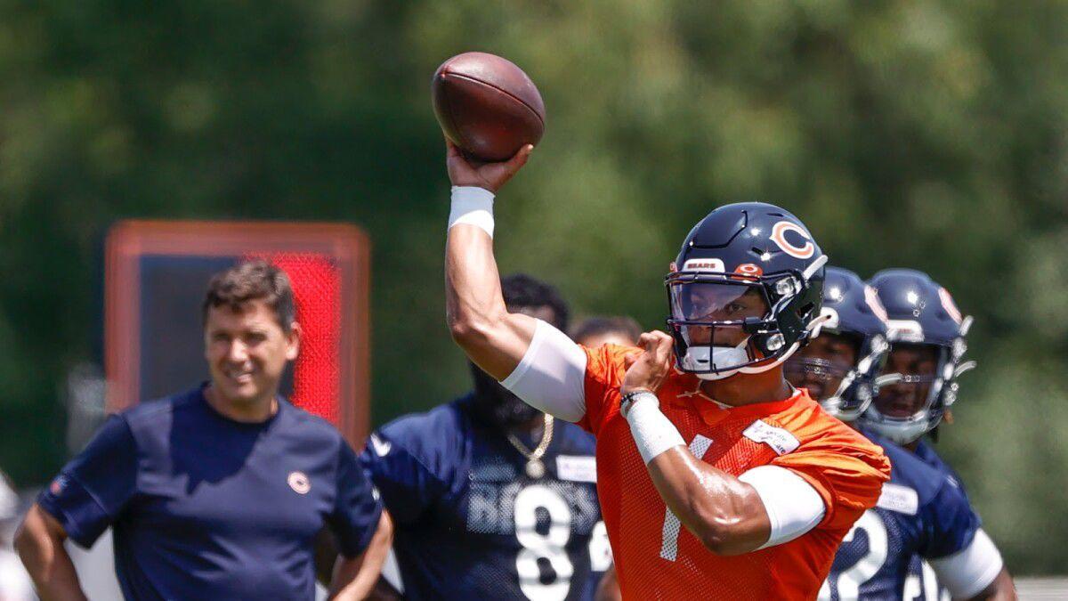 Surgery for Bears OL Teven Jenkins; QB Justin Fields injured