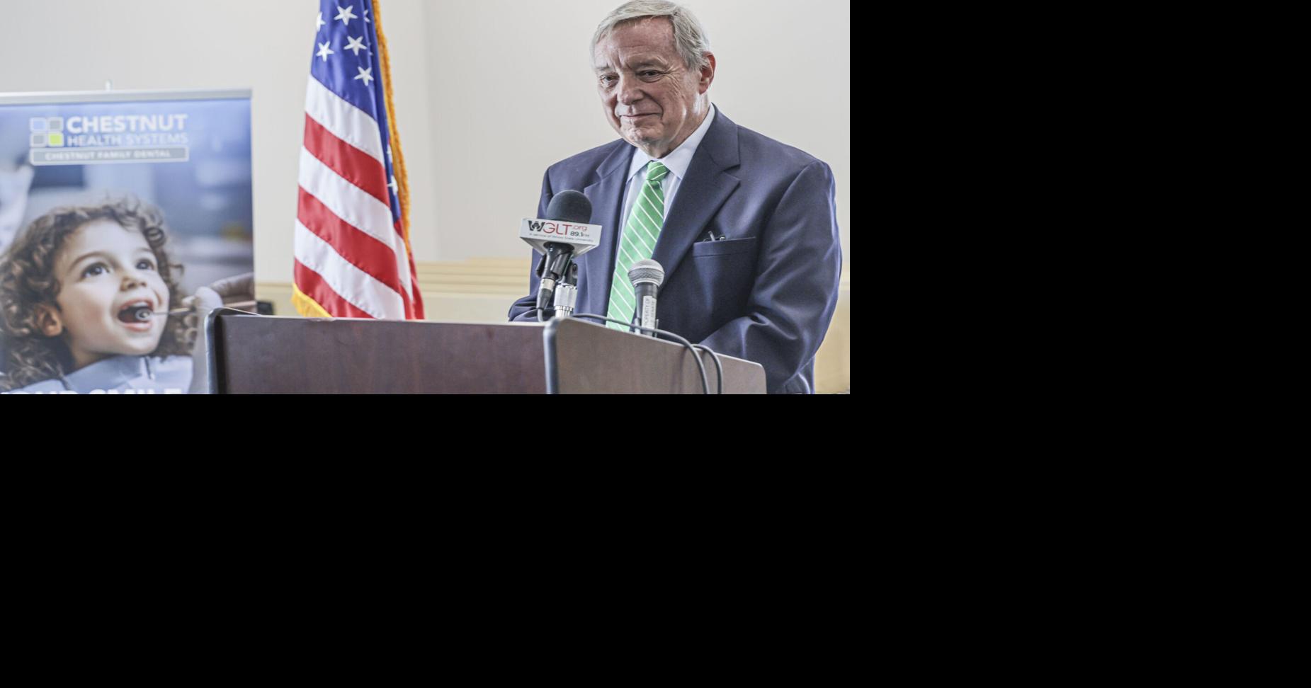 Durbin at Chestnut Health: Forgive loans to help dentists serve low-income people