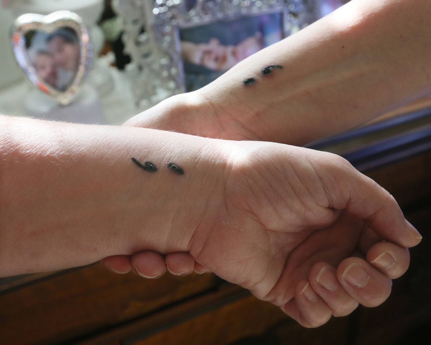 Semicolon tattoos; – what they mean and why they're trending