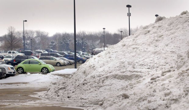 Snow piling up in Twin Cities