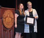 YWCA President/CEO Liz German, honoree Michelle Cope