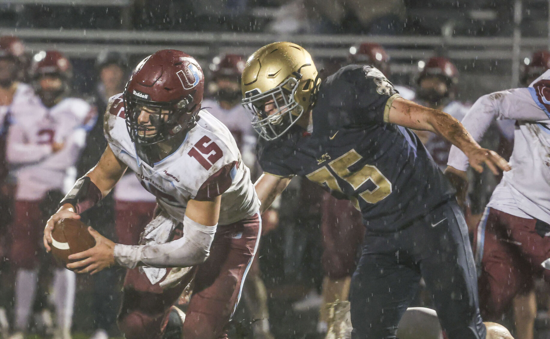 Central Catholic High School Domines Unity-Payson in Rain-Soaked Game, Winning 47-0