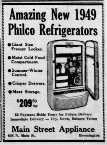 Main Street Appliance - Sept. 4, 1948
