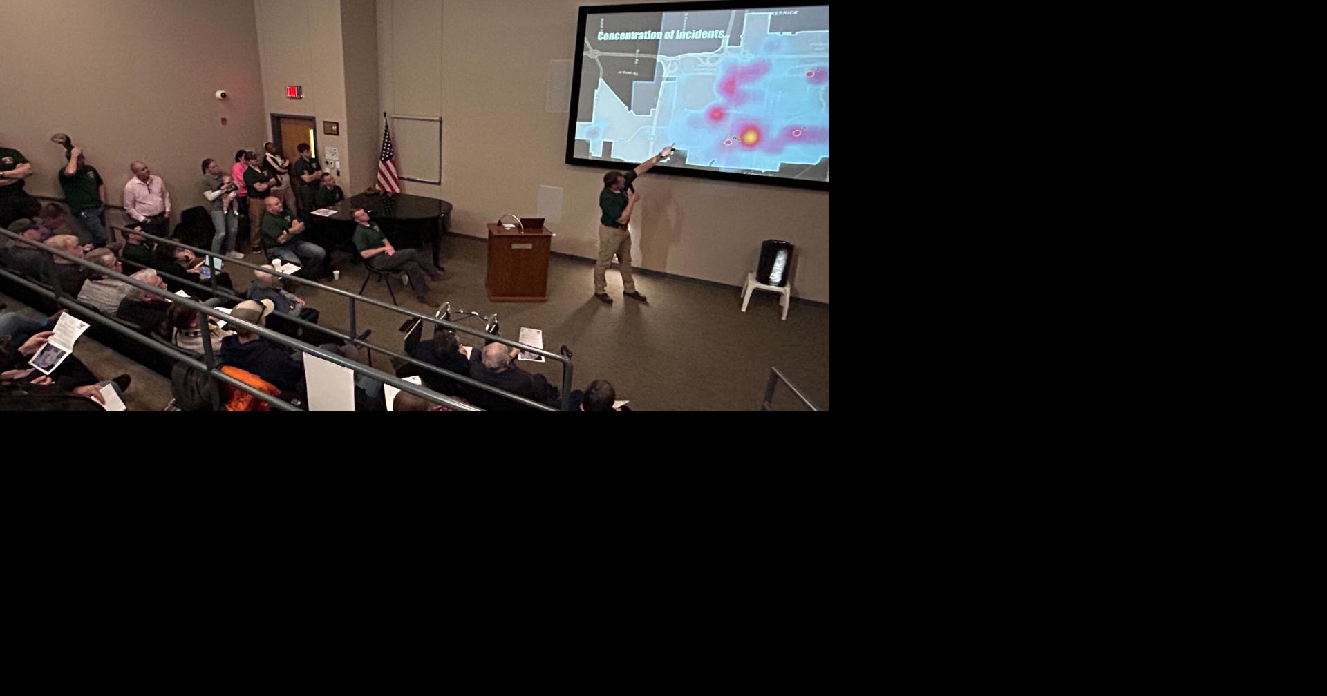 Normal fire union host town hall for College Avenue station