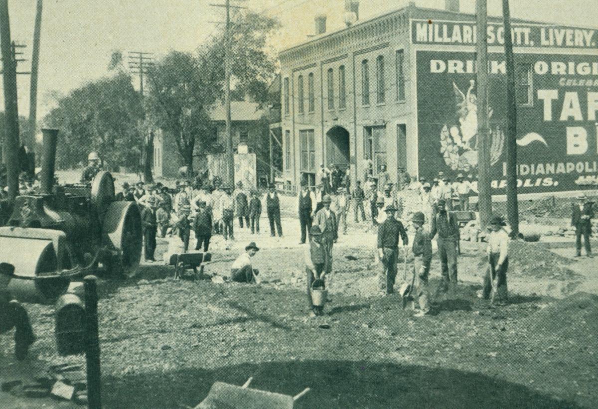 A Page From Our Past First Brick Street In U S Myth Endures In