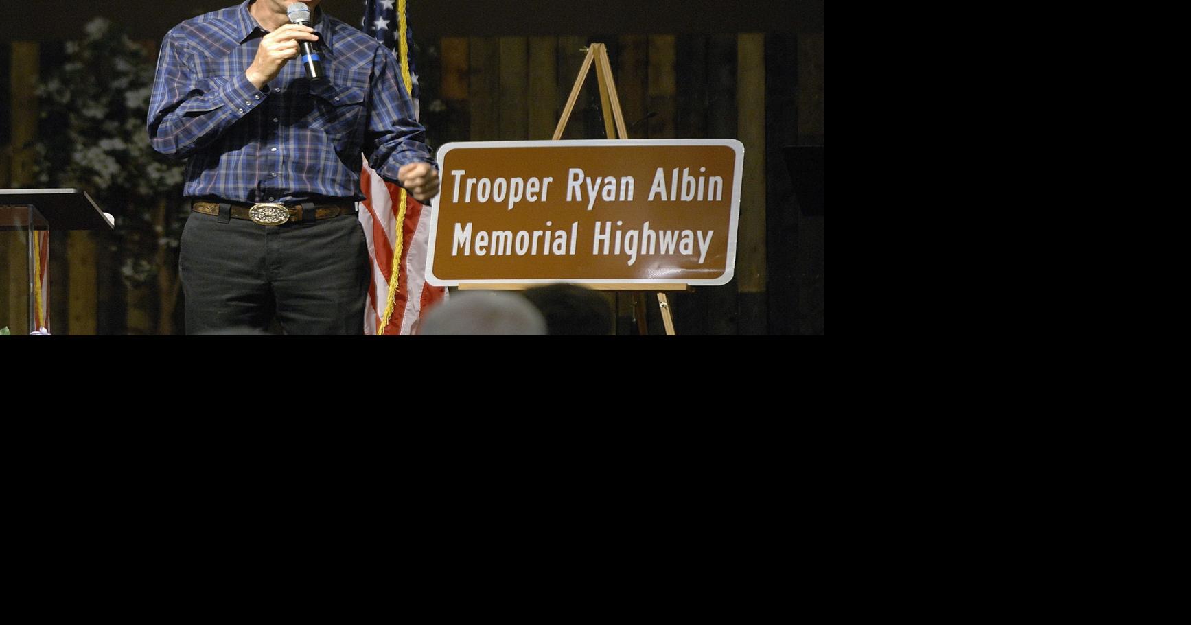 Photos: Stretch of I-74 named for fallen state trooper Ryan Albin