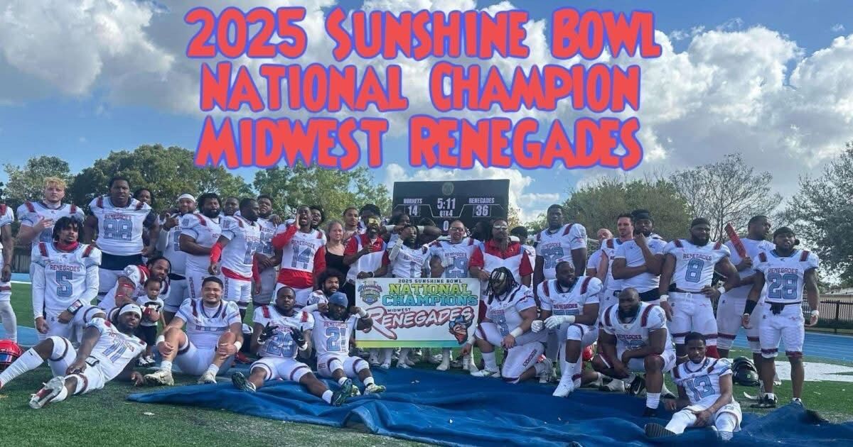 Midwest Renegades bring back Sunshine Bowl win from Florida