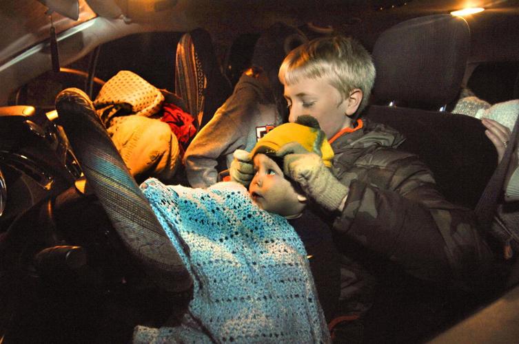 Families spend night in cars to learn about homelessness