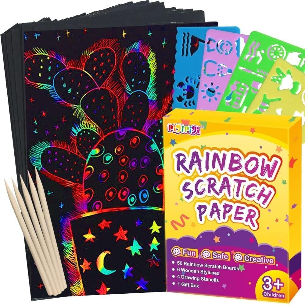 ZMLM Art Craft Kit for Kids: 60 Sheets Magic Rainbow Algeria