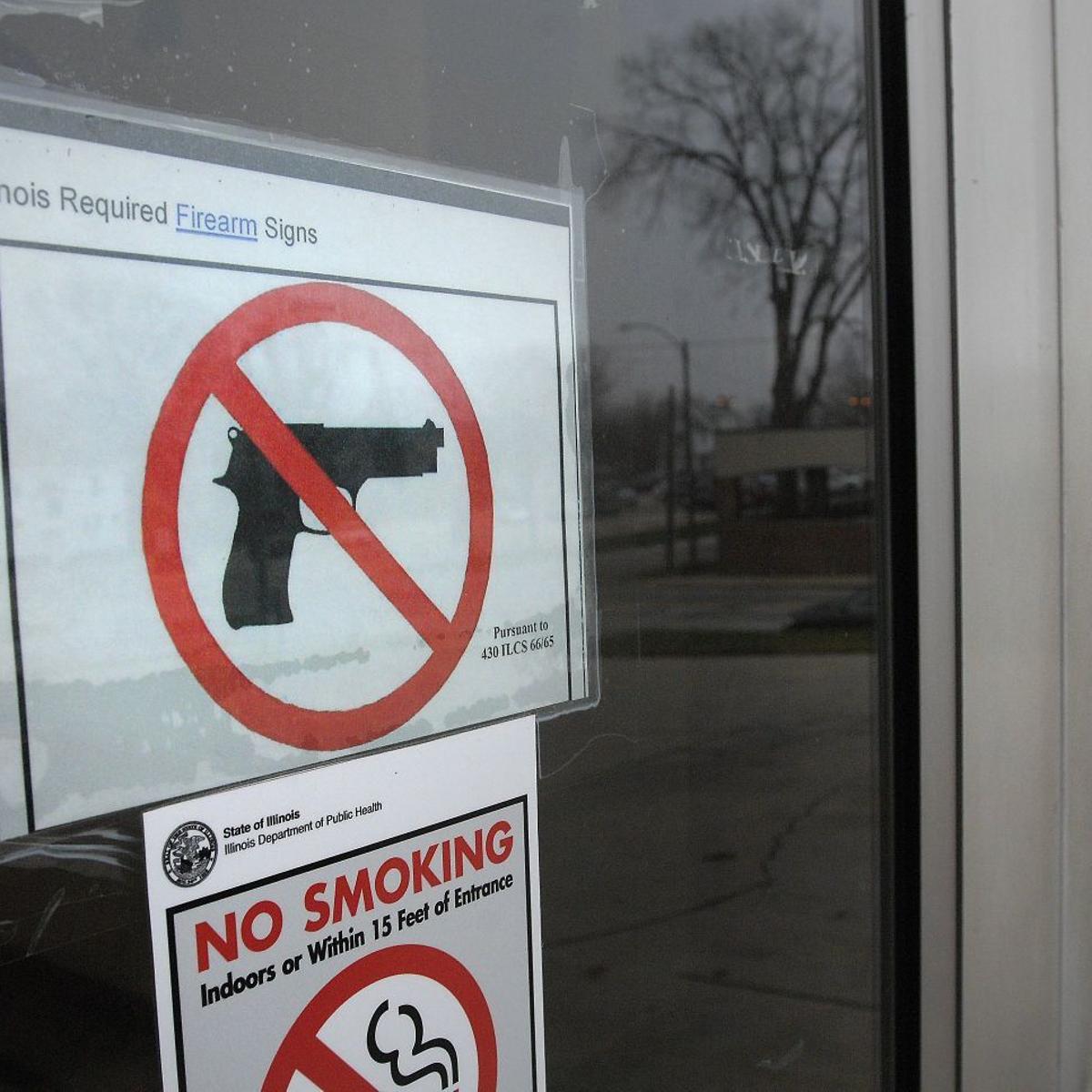 Printable No Firearms Sign