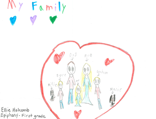 Ellie Holcomb, grade 1, Epiphany